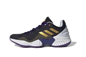 Adidas Pro Bounce 2018 Low Black White Gold, купить с доставкой